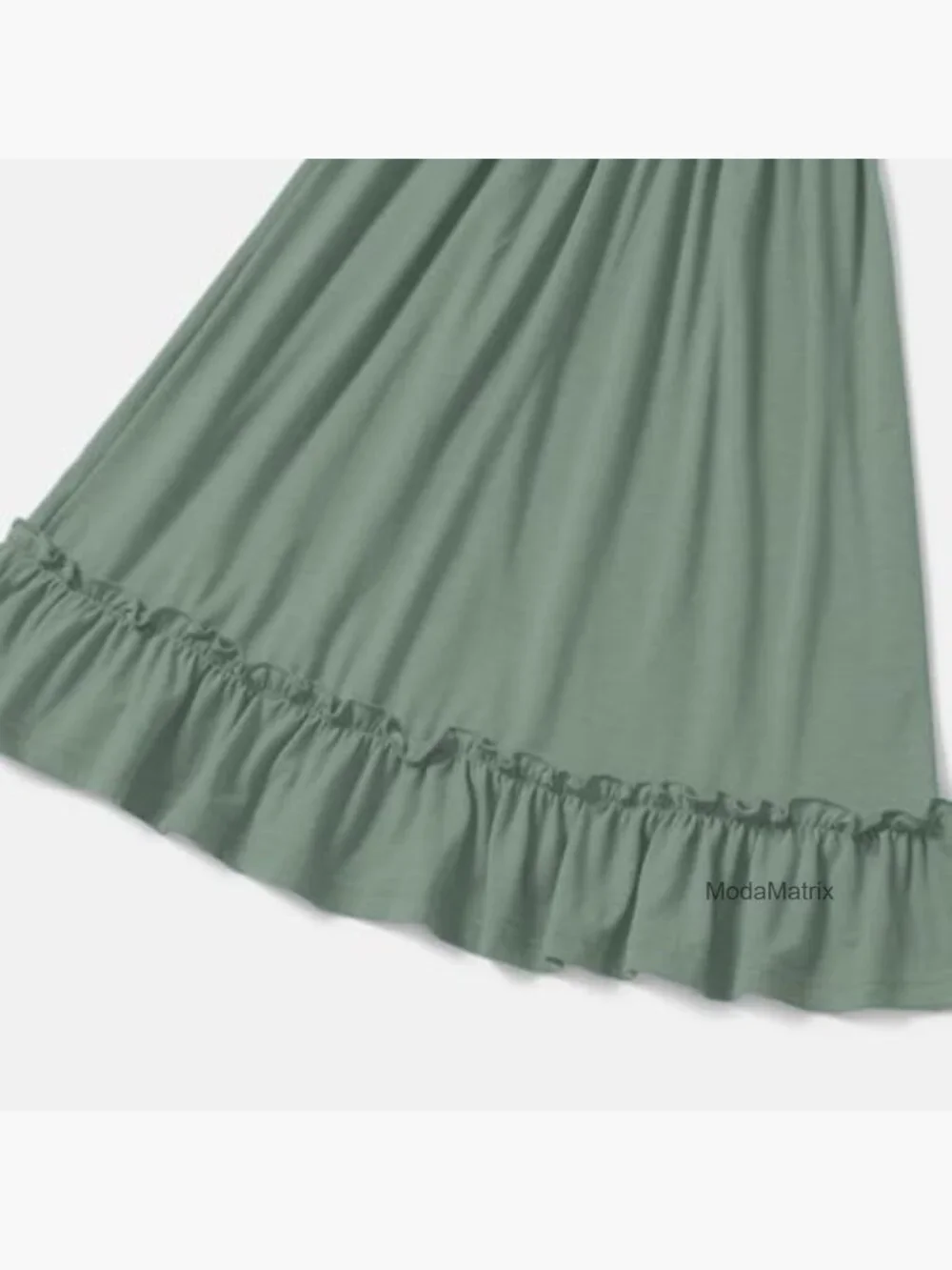 Girls Square Neck Ruffle Maxi Dress Sleeveless Smocked Bodice Tiered Casual